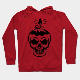 Skull With A Candle Hoodie